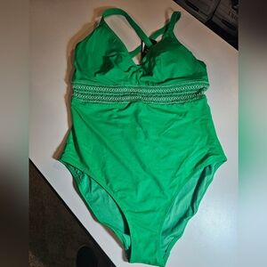 City Chic Vibrant Green One Piece Swimsuit